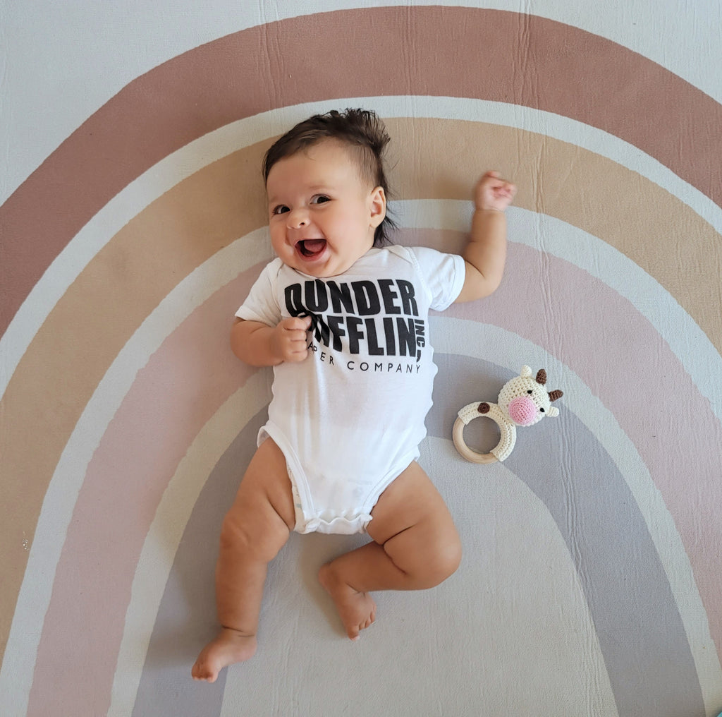 prontomodacalzature Dunder Mifflin Inc. The Office Merchandise Infant Baby Bodysuit Romper
