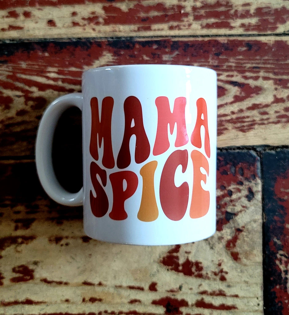 prontomodacalzature® Mama Spice Cute Fall Autumn 11 oz. Ceramic Coffee Mug