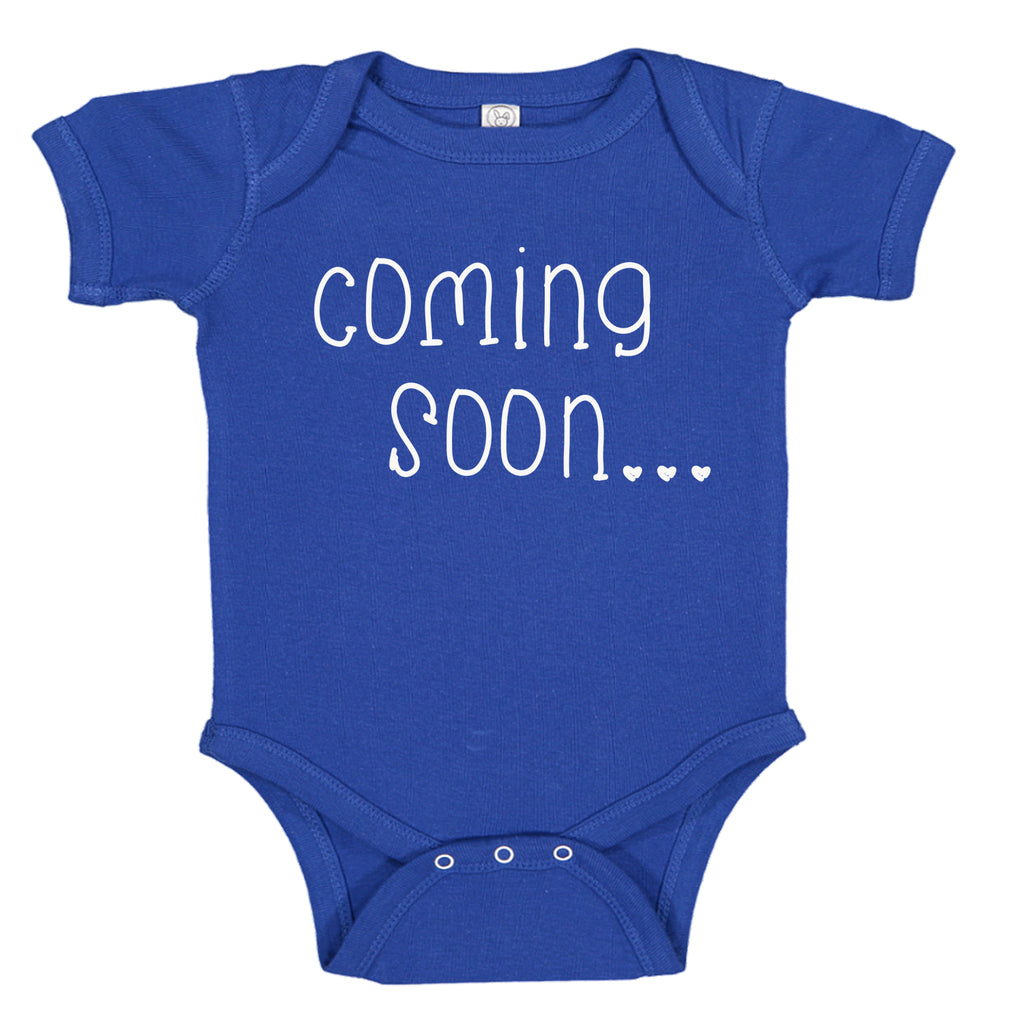 prontomodacalzature®  Baby Coming Soon Pregnancy Reveal Announcement Baby Romper Bodysuit