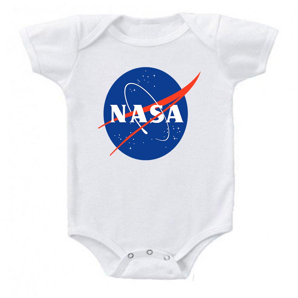 prontomodacalzature® NASA Meatball Signature Logo Space Exploration Baby Bodysuit Onesie, Nasa Onesies, Nasa Onesie