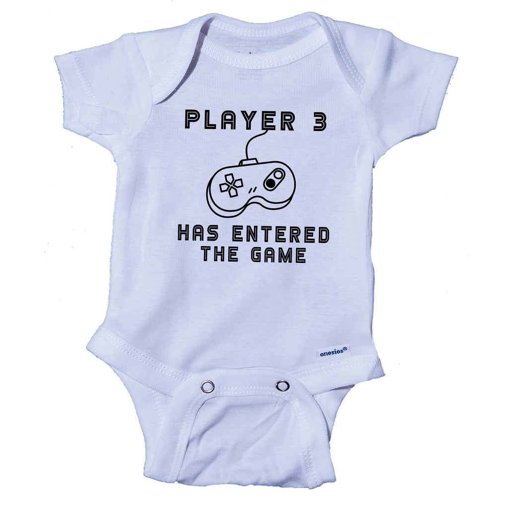 prontomodacalzature® Player 3 Has Entered The Game Gamer Infant Onesie®  Bodysuit Romper